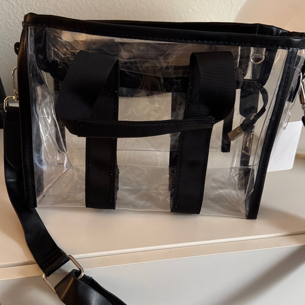BRAND NEW WITH TAGS Clear Tote/Crossbody Bag for Stadium Events/Beach Days - Picture 6 of 6
